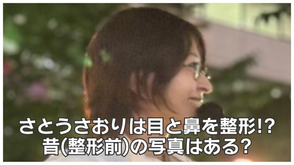 さとうさおりは目と鼻を整形!?昔(整形前)の写真はある?