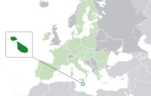 マルタ島の地図